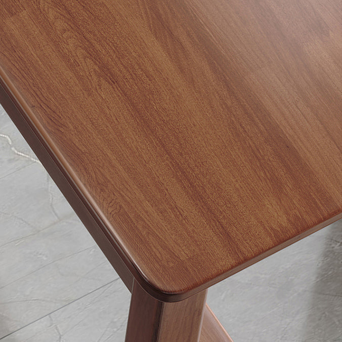 Modern Wood Bistro Bar Table Rectangle Footrest Bar Table for Home Clearhalo 'Bar Furniture' 'Bar Tables' 'bar_tables' 'furn' 'furn_bar_tables' 'Furniture' 'Kitchen & Dining Furniture' 6939496