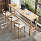Modern Wood Bistro Bar Table Rectangle Footrest Bar Table for Home Clearhalo 'Bar Furniture' 'Bar Tables' 'bar_tables' 'furn' 'furn_bar_tables' 'Furniture' 'Kitchen & Dining Furniture' 6939503