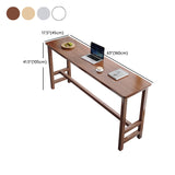 モダンなウッドビストロバーテーブル長方形のフットレストバーテーブル