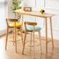 Modern Wood Bistro Bar Table Rectangle Footrest Bar Table for Living Room Clearhalo 'Bar Furniture' 'Bar Tables' 'bar_tables' 'furn' 'furn_bar_tables' 'Furniture' 'Kitchen & Dining Furniture' 6939562