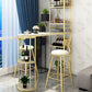 Modern Stone Bar Table Double Pedestal Bar Desk with Storage Shelf Clearhalo 'Bar Furniture' 'Bar Tables' 'bar_tables' 'furn' 'furn_bar_tables' 'Furniture' 'Kitchen & Dining Furniture' 6939591