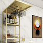 Modern Stone Bar Table Double Pedestal Bar Desk with Storage Shelf Clearhalo 'Bar Furniture' 'Bar Tables' 'bar_tables' 'furn' 'furn_bar_tables' 'Furniture' 'Kitchen & Dining Furniture' 6939597