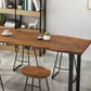 Industrial Style Rectangle Bar Table Solid Wood Bistro Bar Desk with Sled Base Clearhalo 'Bar Furniture' 'Bar Tables' 'bar_tables' 'furn' 'furn_bar_tables' 'Furniture' 'Kitchen & Dining Furniture' 6939607
