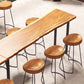 Industrial Rectangle Bar Table Solid Wood Bistro Bar Desk with Sled Base Clearhalo 'Bar Furniture' 'Bar Tables' 'bar_tables' 'furn' 'furn_bar_tables' 'Furniture' 'Kitchen & Dining Furniture' 6939621