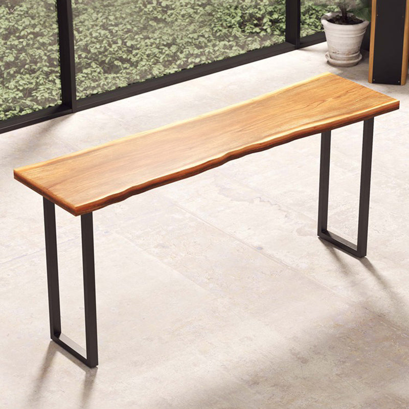 Industrial Rectangle Bar Table Solid Wood Bistro Bar Desk with Sled Base Clearhalo 'Bar Furniture' 'Bar Tables' 'bar_tables' 'furn' 'furn_bar_tables' 'Furniture' 'Kitchen & Dining Furniture' 6939622