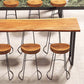 Industrial Rectangle Bar Table Solid Wood Bistro Bar Desk with Sled Base Clearhalo 'Bar Furniture' 'Bar Tables' 'bar_tables' 'furn' 'furn_bar_tables' 'Furniture' 'Kitchen & Dining Furniture' 6939624
