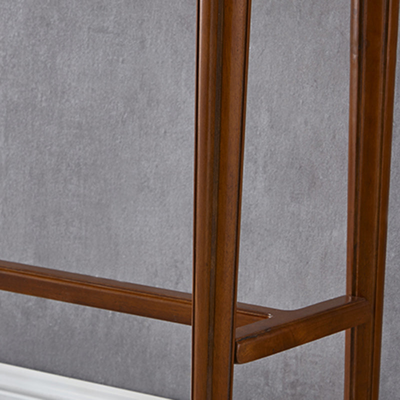 Moderne stijl rechthoekige bartafel bruin massief hout vaste bar wijntafel voor thuis