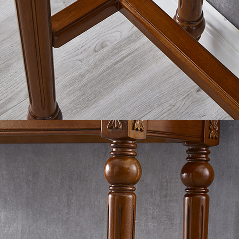 Moderne stijl rechthoekige bartafel bruin massief hout vaste bar wijntafel voor thuis