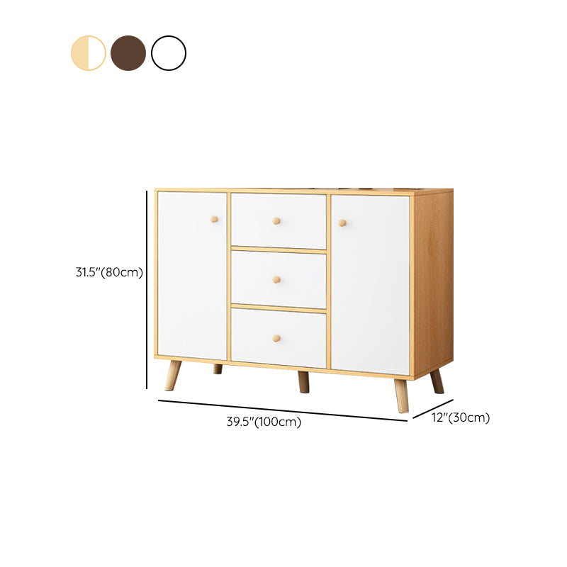 Server in legno credenza moderno e contemporaneo con armadi e cassetti