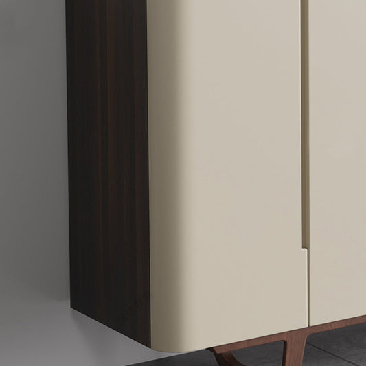 Stone Credenza Contemporary Style Sideboard with Cabinets and Drawers Clearhalo 'buffet_sideboard' 'Buffets & Sideboards' 'furn' 'furn_buffet_sideboard' 'Furniture' 'Kitchen & Dining Furniture' 6939775