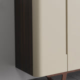 Stone Credenza Contemporary Style Sideboard with Cabinets and Drawers Clearhalo 'buffet_sideboard' 'Buffets & Sideboards' 'furn' 'furn_buffet_sideboard' 'Furniture' 'Kitchen & Dining Furniture' 6939775