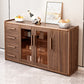 Moderne Sideboard Holzglas Türen Seitenbrett mit Schubladen und Schränken