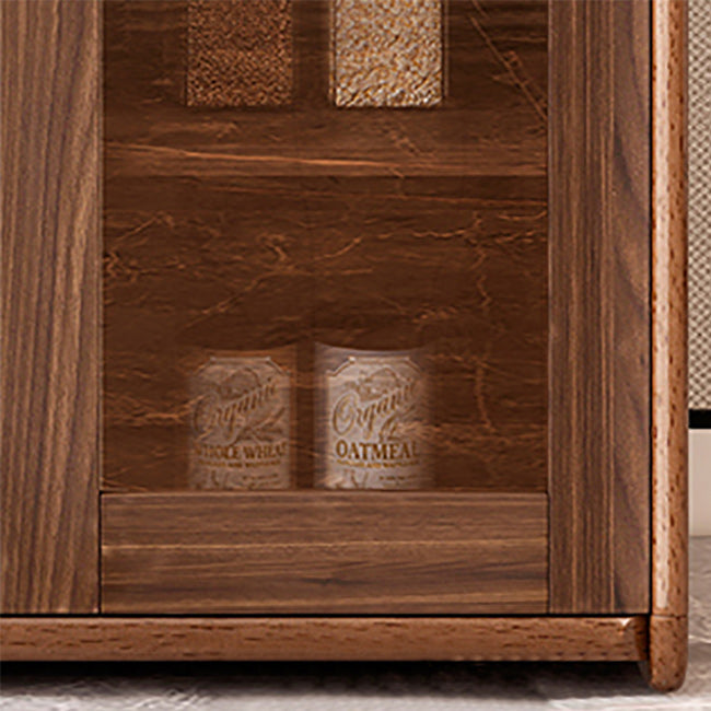 Moderne Sideboard Holzglas Türen Seitenbrett mit Schubladen und Schränken