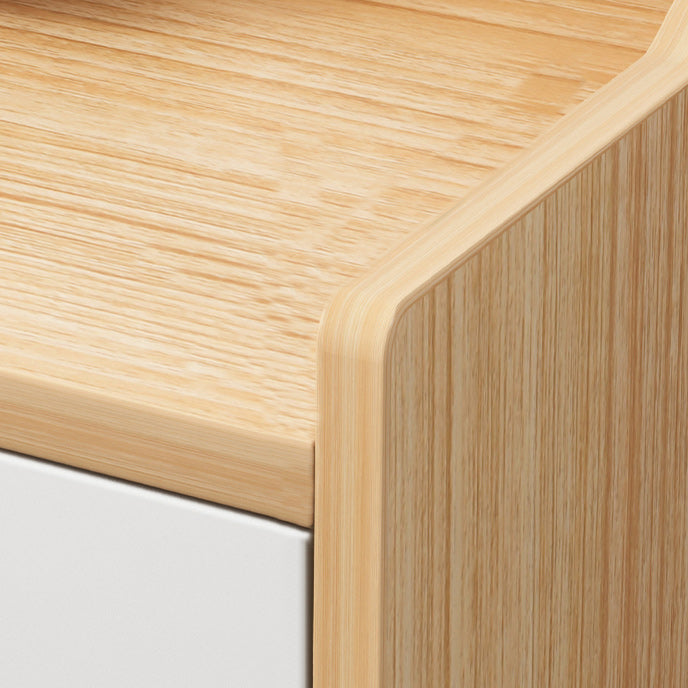 Holzseitenbrett moderner Sideboard mit Schränken und Schubladen