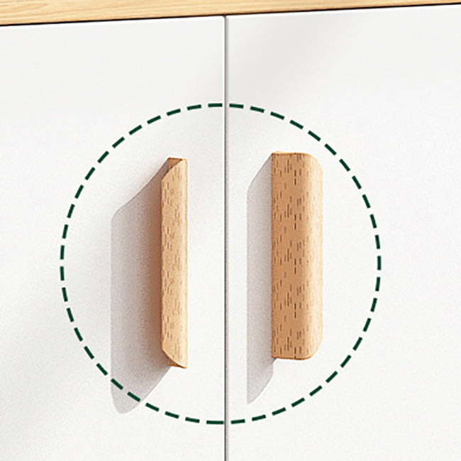 Holzseitenbrett moderner Sideboard mit Schränken und Schubladen