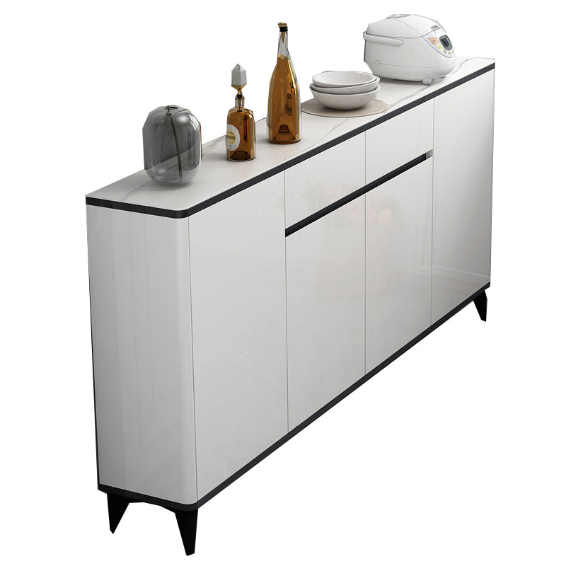 Boîte à plateau de buffet Glam Board étagère réglable avec armoires et tiroirs