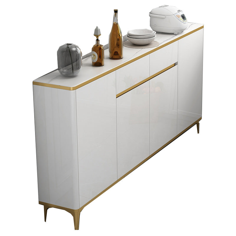 Boîte à plateau de buffet Glam Board étagère réglable avec armoires et tiroirs