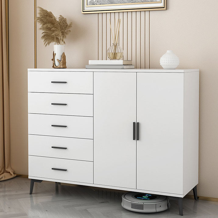 Sideboard di legno Scheda laterale in stile moderno con armadi e cassetti