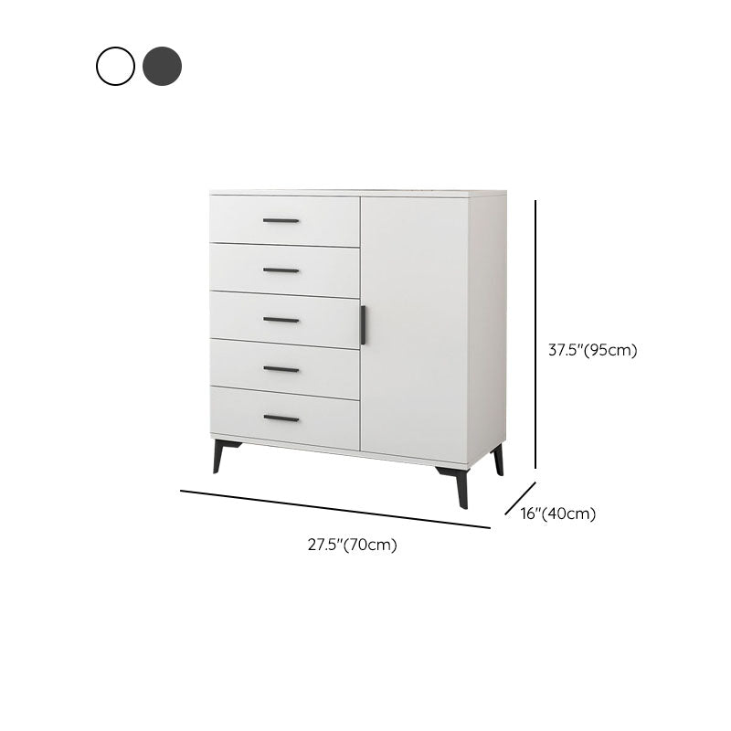 Sideboard di legno Scheda laterale in stile moderno con armadi e cassetti