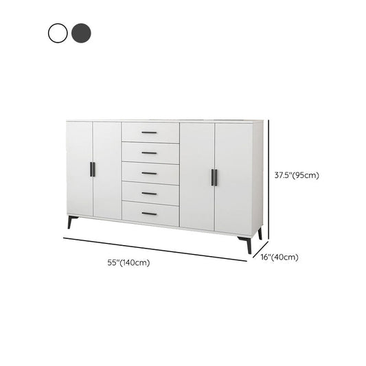 Sideboard di legno Scheda laterale in stile moderno con armadi e cassetti