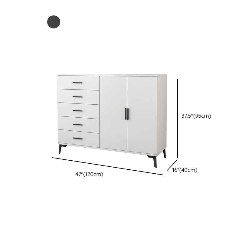 Sideboard di legno Scheda laterale in stile moderno con armadi e cassetti