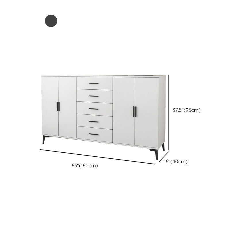 Sideboard di legno Scheda laterale in stile moderno con armadi e cassetti