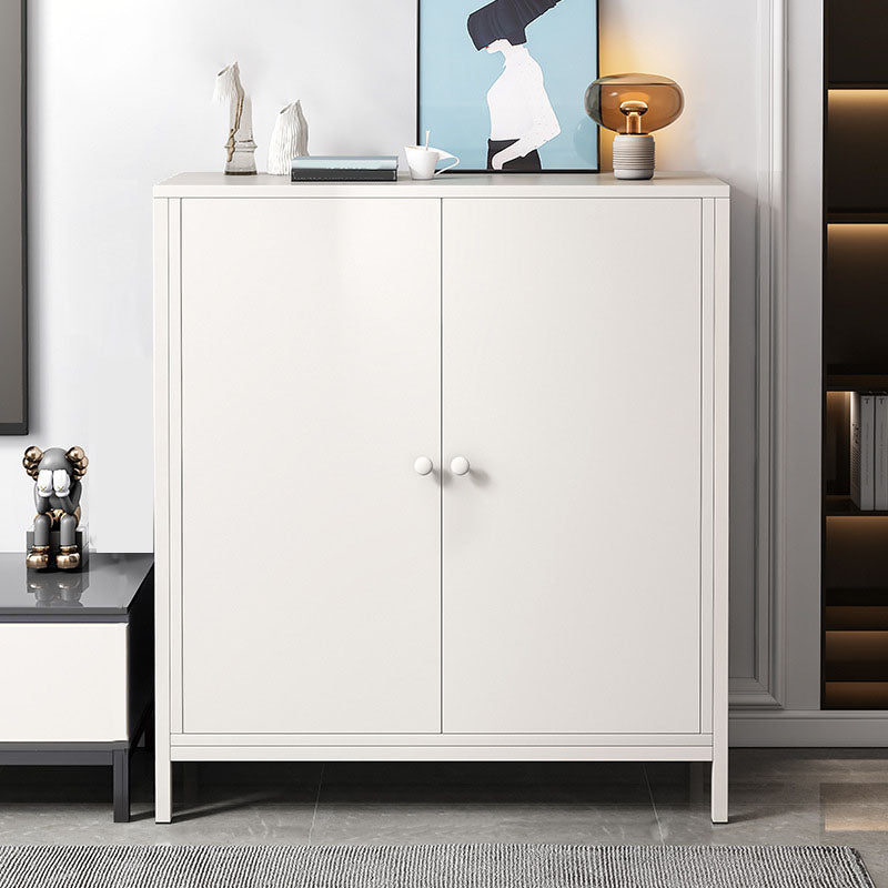 Wood Buffet Sideboard Contemporary Style Side Board with Cabinets 31.5"L x 15.7"W x 41.3"H Gloss White Clearhalo 'buffet_sideboard' 'Buffets & Sideboards' 'furn' 'furn_buffet_sideboard' 'Furniture' 'Kitchen & Dining Furniture' 6940061