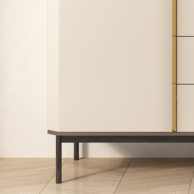 Glam Style Sideboard Stone Side Board with Cabinets and Drawers Clearhalo 'buffet_sideboard' 'Buffets & Sideboards' 'furn' 'furn_buffet_sideboard' 'Furniture' 'Kitchen & Dining Furniture' 6940179