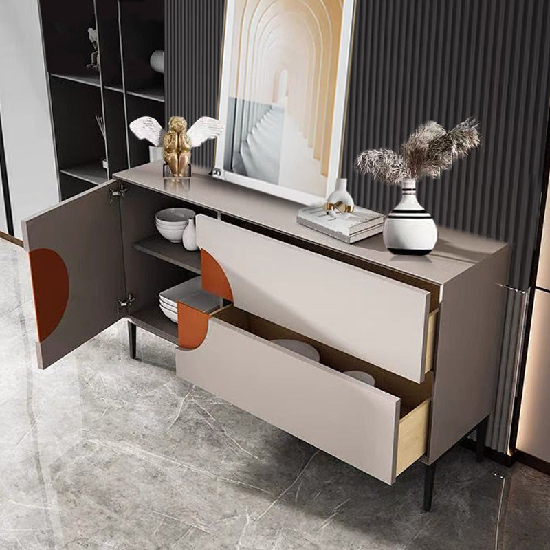 Glamstil Crednenza Wood Side Board mit Schubladen und Schränken