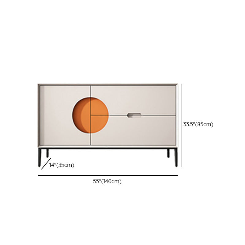 Glamstil Crednenza Wood Side Board mit Schubladen und Schränken