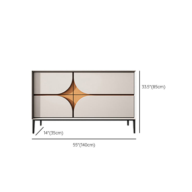 Glamstil Crednenza Wood Side Board mit Schubladen und Schränken