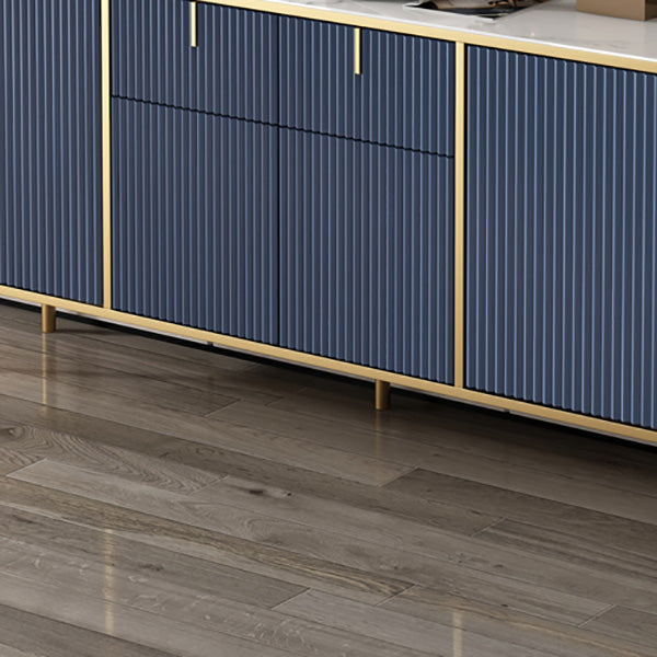 Glam Style Sideboard Stone Side Board with Drawers and Cabinets Clearhalo 'buffet_sideboard' 'Buffets & Sideboards' 'furn' 'furn_buffet_sideboard' 'Furniture' 'Kitchen & Dining Furniture' 6940258