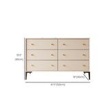 Glam Credenza Glass Doors Stone Side Board with Cabinets and Drawers Clearhalo 'buffet_sideboard' 'Buffets & Sideboards' 'furn' 'furn_buffet_sideboard' 'Furniture' 'Kitchen & Dining Furniture' 6940367