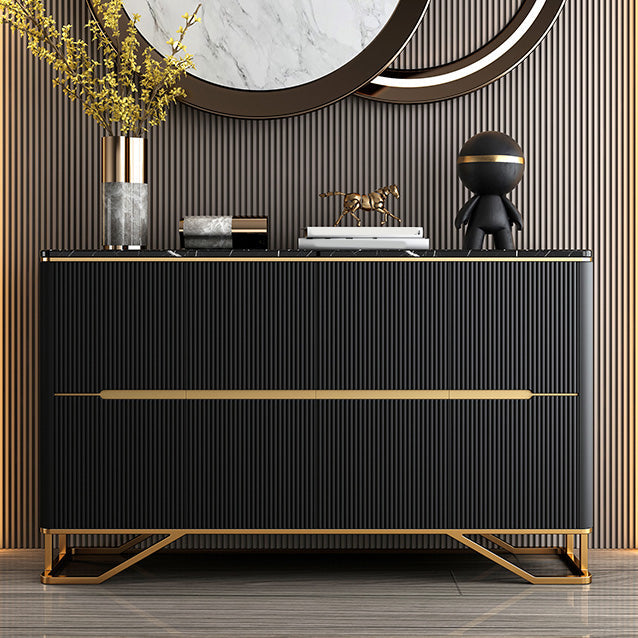 Panneau latéral contemporain moderne en pierre crénza avec des armoires pour la cuisine