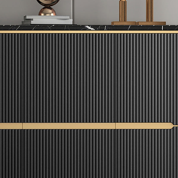 Panneau latéral contemporain moderne en pierre crénza avec des armoires pour la cuisine