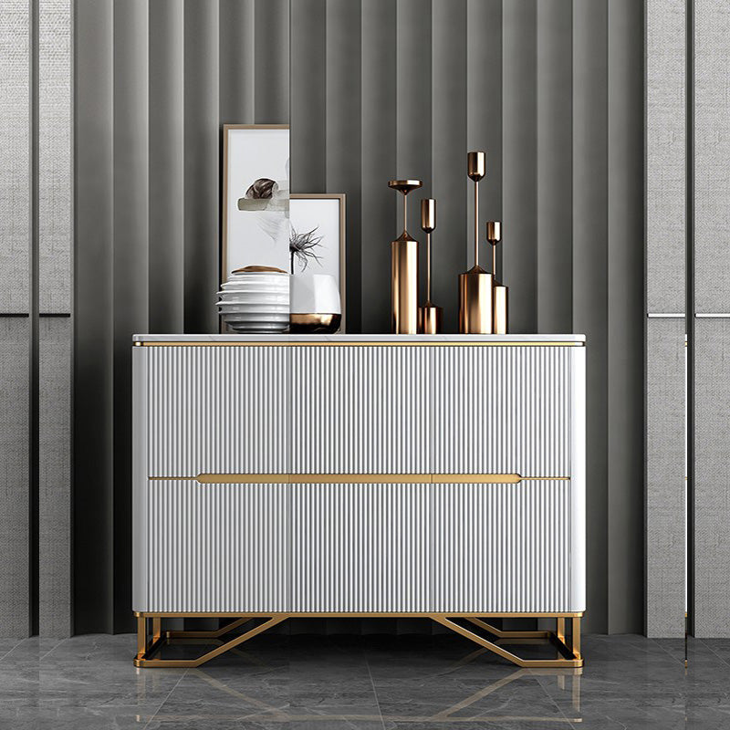 Panneau latéral contemporain moderne en pierre crénza avec des armoires pour la cuisine