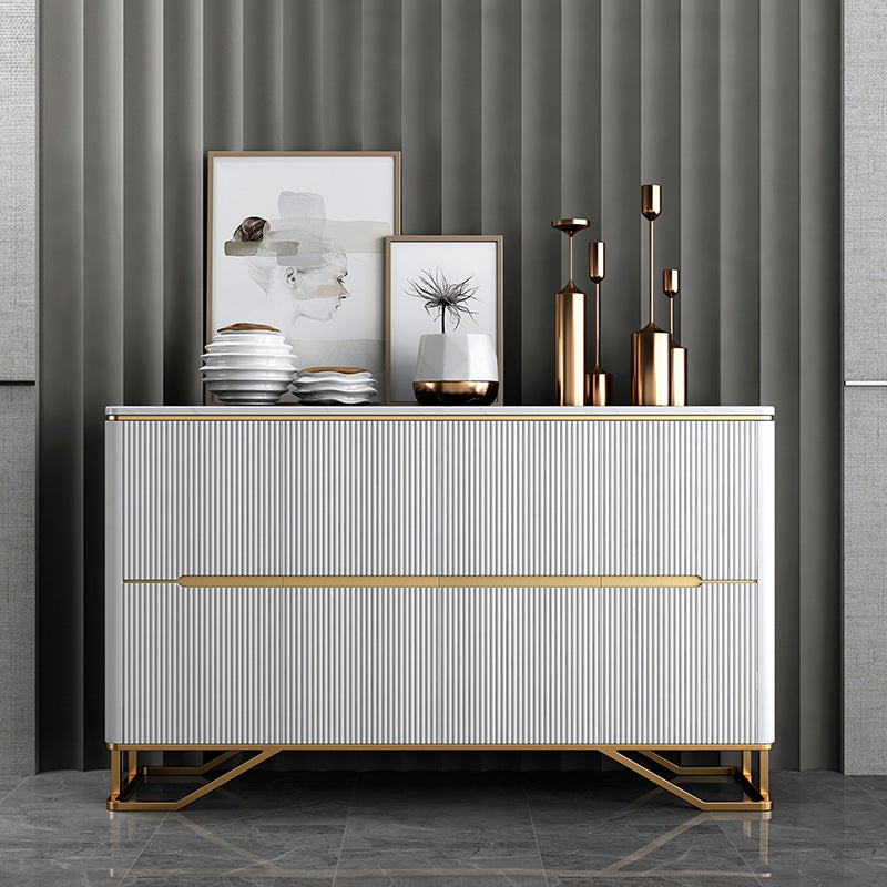 Panneau latéral contemporain moderne en pierre crénza avec des armoires pour la cuisine