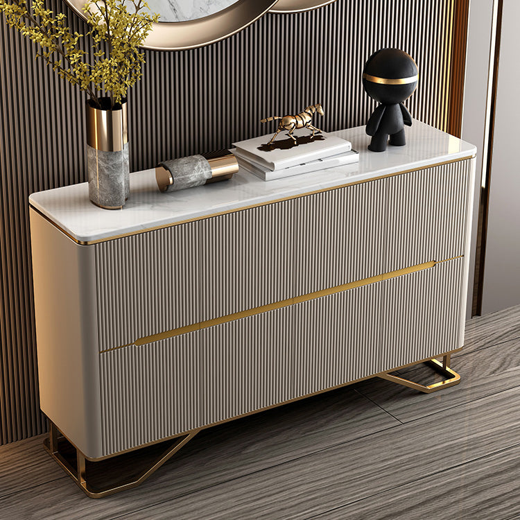 Panneau latéral contemporain moderne en pierre crénza avec des armoires pour la cuisine