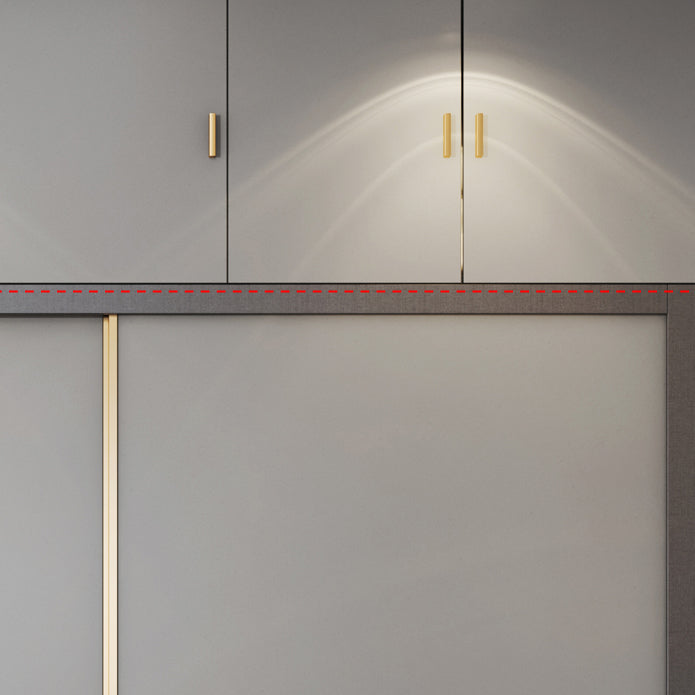 Guardaroba moderno per il guardaroba in legno morbido e guardaroba delle porte