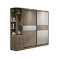 Freestanding Solid Wood Wardrobe Armoire Contemporary Wardrobe with Drawer