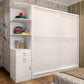 Contemporary White Wooden Wardrobe Freestanding Self Close Doors Wardrobe Armoire