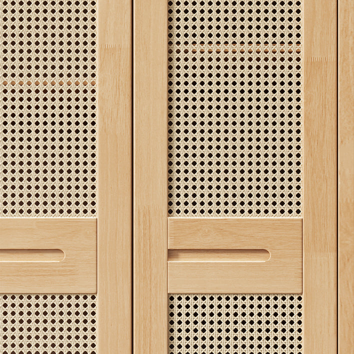 Armario moderno de madera maciza de madera maciza con cajón