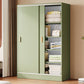 Contemporary Freestanding Wardrobe Armoire Wood Sliding Doors Wardrobe