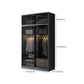 Contemporary Wood and Tempered Glass Wardrobe Freestanding Wardrobe Armoire without Light Clearhalo 'Armoires & Wardrobes' 'armoires_wardrobes' 'Bedroom Furniture' 'furn' 'furn_armoires_wardrobes' 'Furniture' 6940764