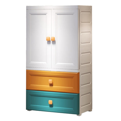 Guardaroba di plastica autoportante contemporanea guardaroba multifunzionale