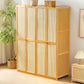 Traditional Natural Wood Wardrobe Freestanding Wardrobe with Soft Close Doors