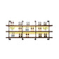 Wood and Metal Wine Rack Modern Style Wall Mounted Wine Bottle Rack with Shelf Clearhalo 'furn' 'furn_wine_racks' 'Furniture' 'Kitchen & Dining Furniture' 'Wine Racks' 'wine_racks' 6940938