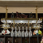 Stainless Steel Wine Rack Modern Style Hanging Wine Rack Holder in Gold