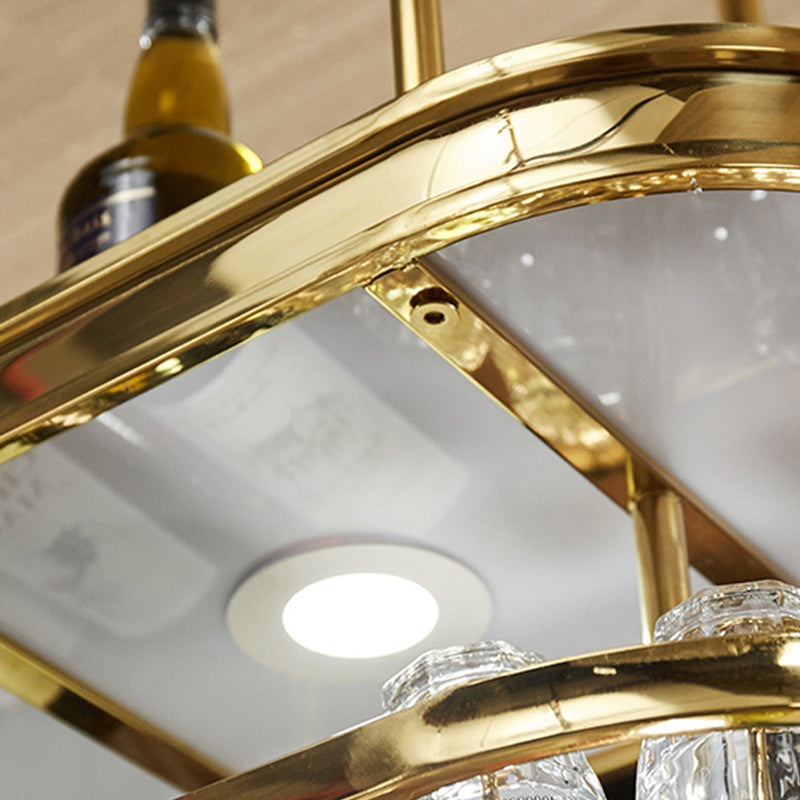 ステンレススチールワインラックモダンスタイルハンギングワインラックホルダーの金