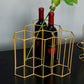 Glam Countertop Wine Rack Metal Wine Bottle Rack voor woonkamer
